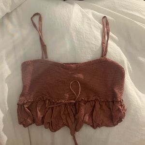 LA Hearts (Pacsun) Mauve Pink cropped top